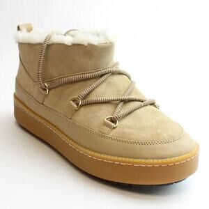 Cole Haan Cloudfeel Waterproof Lace Snow Boots Beige Womens's Size 9B W22245